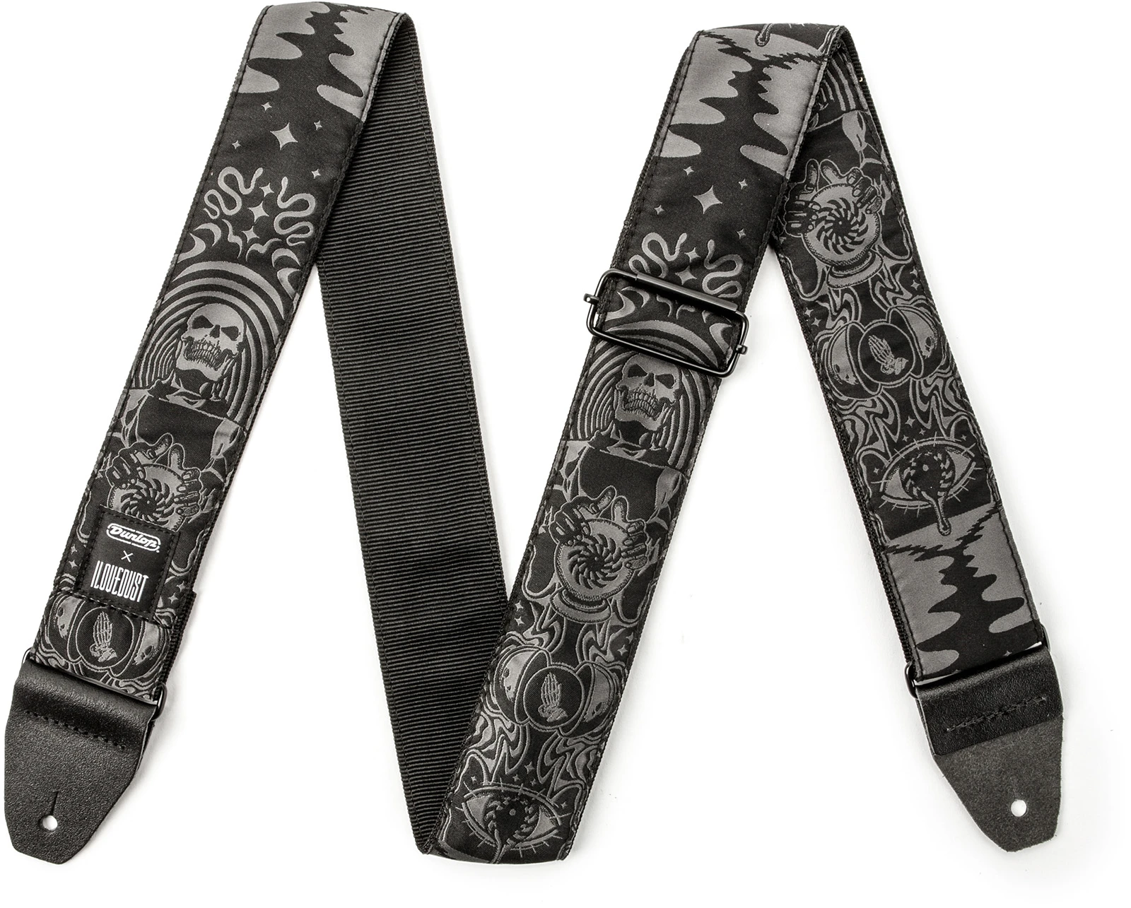 Dunlop Jacquard ILOVEDUST Endless Midnight - Black/White